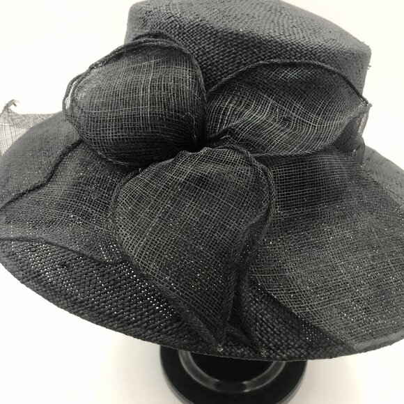 ? BETMAR New York Black Sinamay Statement Hat main image 5